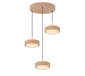 Freelight Hanglamp Puleggia 3 lichts Ø 33 cm comfortlift beige Freelight Hanglamp Puleggia 3 lichts Ø 33 cm comfortlift beige