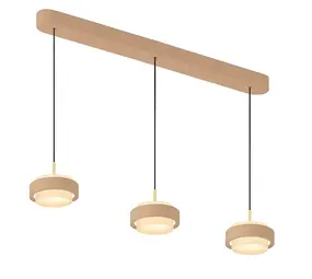 Freelight Hanglamp Puleggia 3 lichts L 90 cm comfortlift beige Freelight Hanglamp Puleggia 3 lichts L 90 cm comfortlift beige