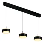 Freelight Hanglamp Puleggia 3 lichts L 90 cm comfortlift zwart