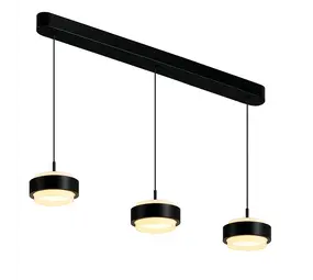 Freelight Hanglamp Puleggia 3 lichts L 90 cm comfortlift zwart