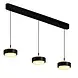 Freelight Hanglamp Puleggia 3 lichts L 90 cm comfortlift zwart Freelight Hanglamp Puleggia 3 lichts L 90 cm comfortlift zwart