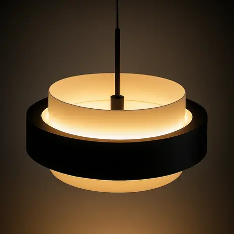 Freelight Hanglamp Puleggia 5 lichts L 120 cm comfortlift zwart Freelight Hanglamp Puleggia 5 lichts L 120 cm comfortlift zwart