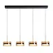 Highlight Hanglamp Enzo 4 lichts L 117 cm zwart Highlight Hanglamp Enzo 4 lichts L 117 cm zwart