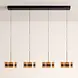 Highlight Hanglamp Enzo 4 lichts L 117 cm zwart Highlight Hanglamp Enzo 4 lichts L 117 cm zwart