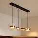 Highlight Hanglamp Enzo 4 lichts L 117 cm zwart Highlight Hanglamp Enzo 4 lichts L 117 cm zwart