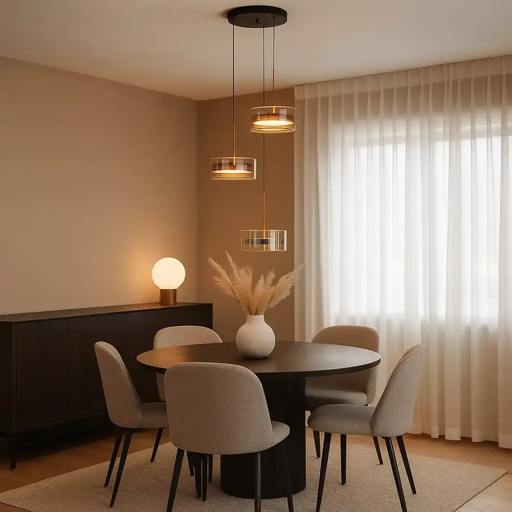 Highlight Hanglamp Enzo 3 lichts Ø 40 cm zwart Highlight Hanglamp Enzo 3 lichts Ø 40 cm zwart