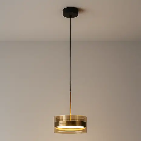 Highlight Hanglamp Enzo 1 lichts Ø 20 cm zwart Highlight Hanglamp Enzo 1 lichts Ø 20 cm zwart
