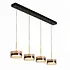 Hanglamp Enzo 4 lichts L 117 cm zwart Hanglamp Enzo 4 lichts L 117 cm zwart