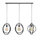 Ylumen Hanglamp Turn around 3 lichts L 130 cm mat zwart Ylumen Hanglamp Turn around 3 lichts L 130 cm mat zwart
