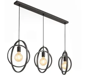 Ylumen Hanglamp Turn around 3 lichts L 130 cm mat zwart Ylumen Hanglamp Turn around 3 lichts L 130 cm mat zwart