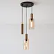 Highlight Hanglamp Perugia 2+1 lichts Ø 40 cm zwart amber Highlight Hanglamp Perugia 2+1 lichts Ø 40 cm zwart amber