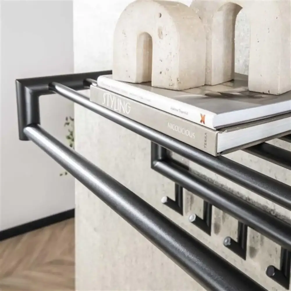 Ylumen Kapstok Alex B 100 cm H 30 cm antraciet Ylumen Kapstok Alex B 100 cm H 30 cm antraciet