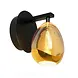 Highlight Wandlamp Golden Egg 1 lichts klein amber-zwart Highlight Wandlamp Golden Egg 1 lichts klein amber-zwart