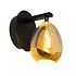 Wandlamp Golden Egg 1 lichts klein amber-zwart Wandlamp Golden Egg 1 lichts klein amber-zwart