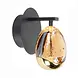 Highlight Wandlamp Golden Egg 1 lichts klein amber-zwart Highlight Wandlamp Golden Egg 1 lichts klein amber-zwart