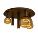 Ztahl Plafondlamp Riva 5 lichts Ø 50 cm platinum Ztahl Plafondlamp Riva 5 lichts Ø 50 cm platinum