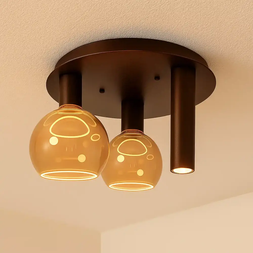 Ztahl Plafondlamp Riva 3 lichts Ø 35 cm platinum Ztahl Plafondlamp Riva 3 lichts Ø 35 cm platinum