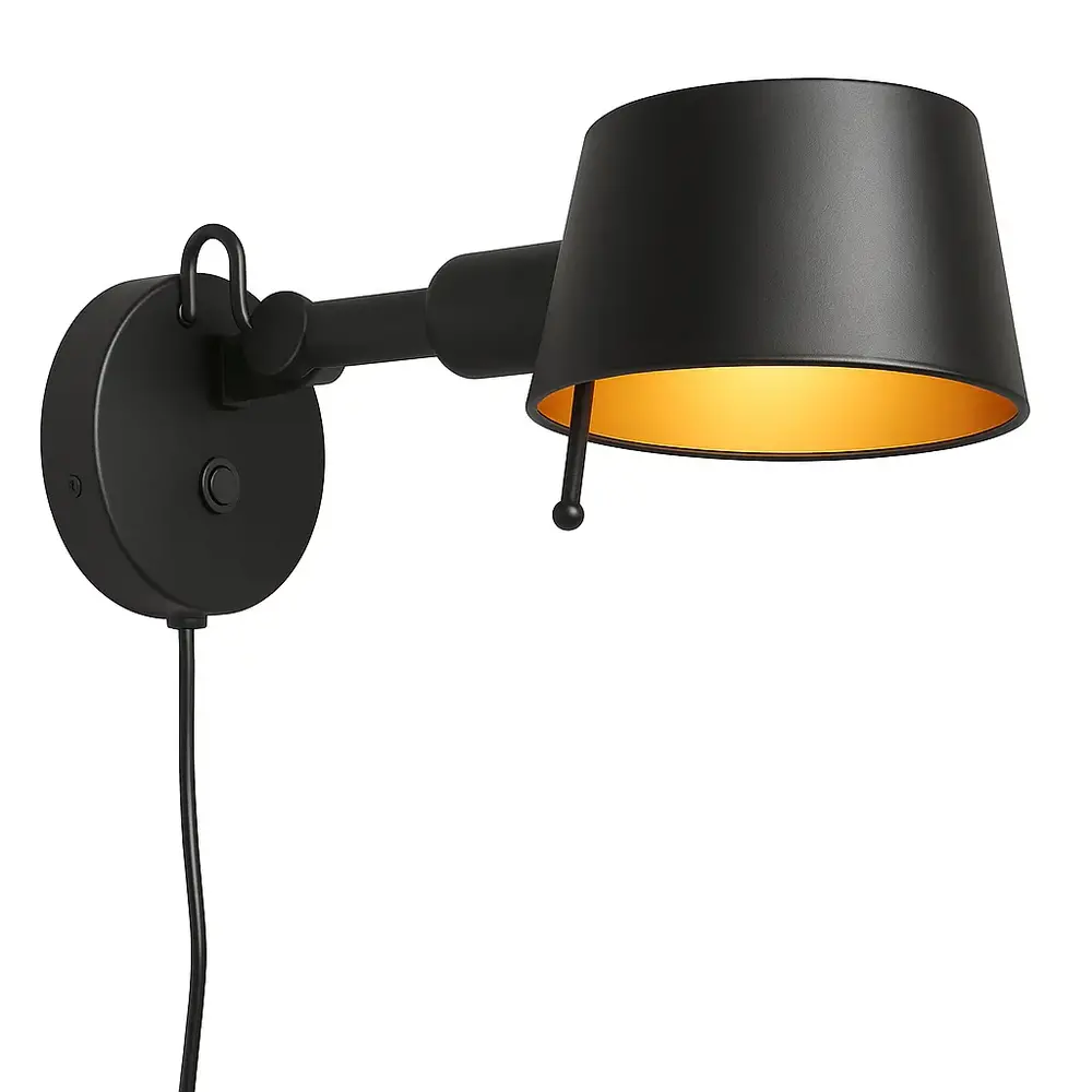 Freelight Wandlamp Sovrano kort L 33 cm zwart