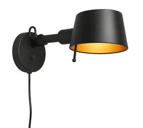 Freelight Wandlamp Sovrano kort L 33 cm zwart