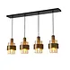 Highlight Hanglamp Marrone 4 lichts L 110 cm brons Highlight Hanglamp Marrone 4 lichts L 110 cm brons