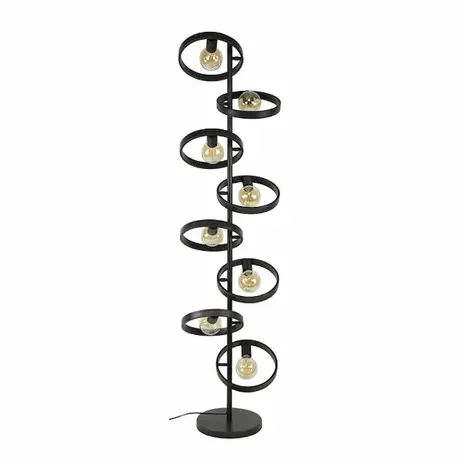 Ylumen Vloerlamp Hover 8 lichts H 160 cm mat zwart Ylumen Vloerlamp Hover 8 lichts H 160 cm mat zwart
