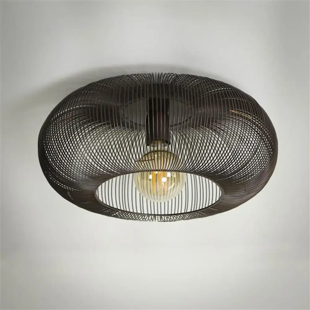 Ylumen Plafondlamp Copper Twist Ø 43 cm zwart Ylumen Plafondlamp Copper Twist Ø 43 cm zwart