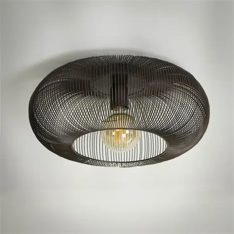 Ylumen Plafondlamp Copper Twist Ø 43 cm zwart Ylumen Plafondlamp Copper Twist Ø 43 cm zwart