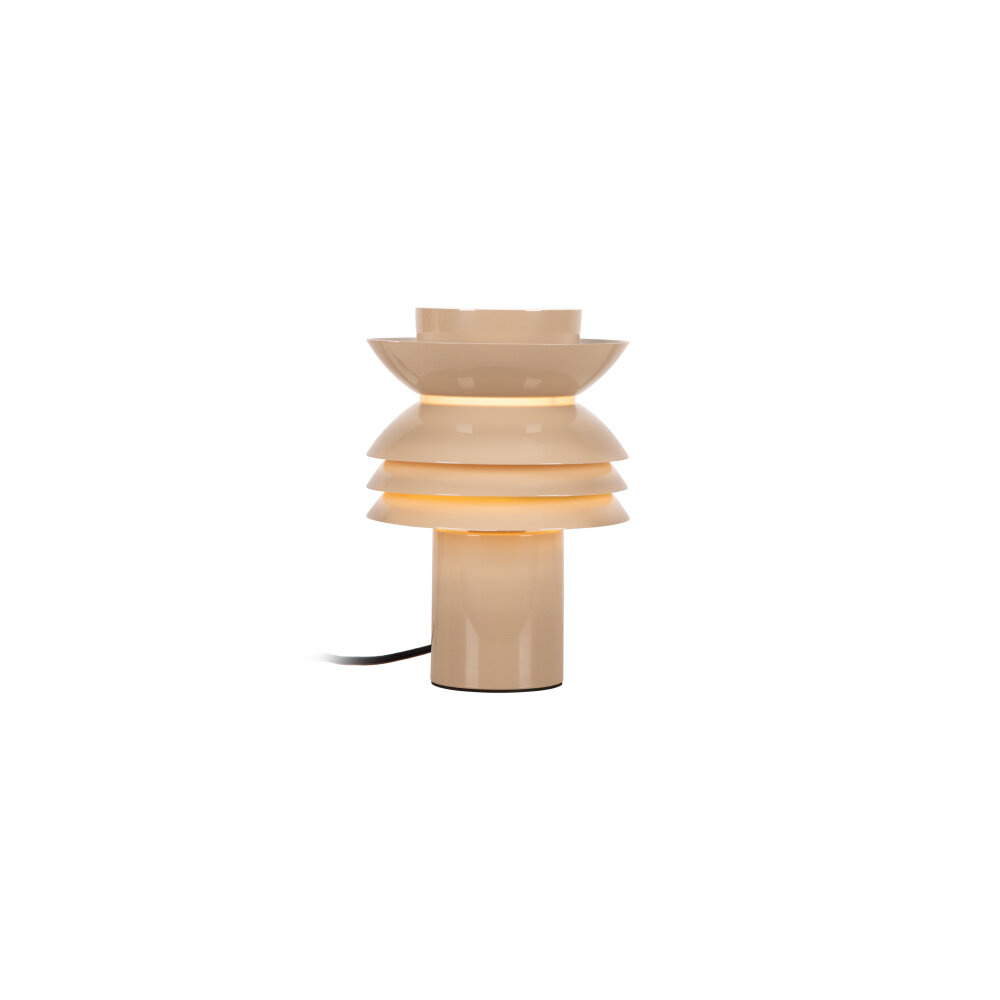 Lucide YINDRA - Tafellamp - Ø 17,5 cm - 1xE27 - Taupe - Vibes