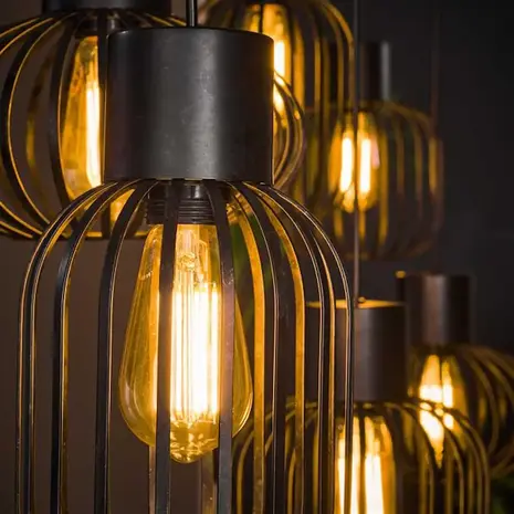 Ylumen Hanglamp Mix Metal L 145 zwart Ylumen Hanglamp Mix Metal L 145 zwart