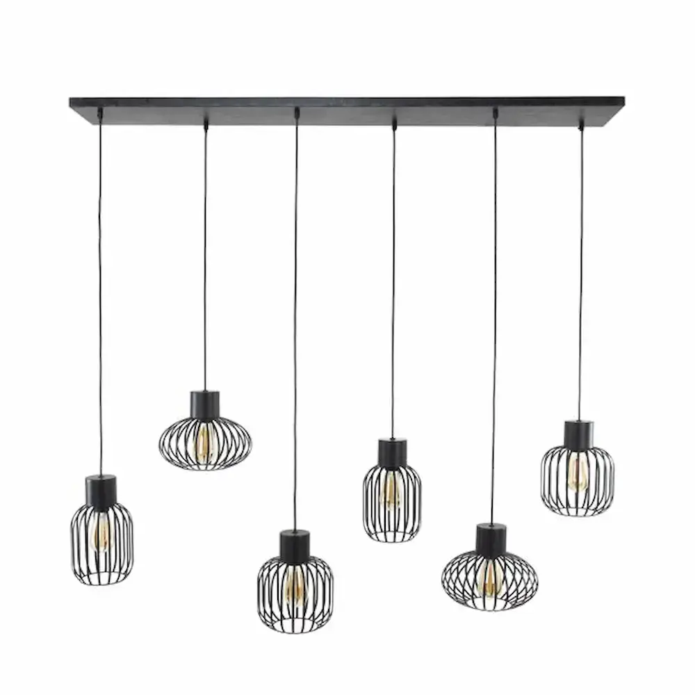 Ylumen Hanglamp Mix Metal L 145 zwart Ylumen Hanglamp Mix Metal L 145 zwart