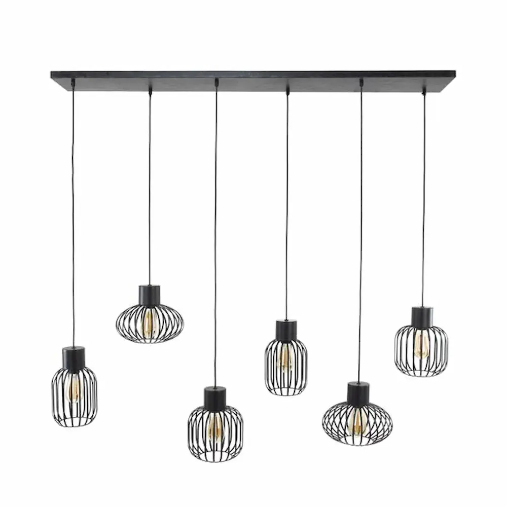 Ylumen Hanglamp Mix Metal L 145 zwart