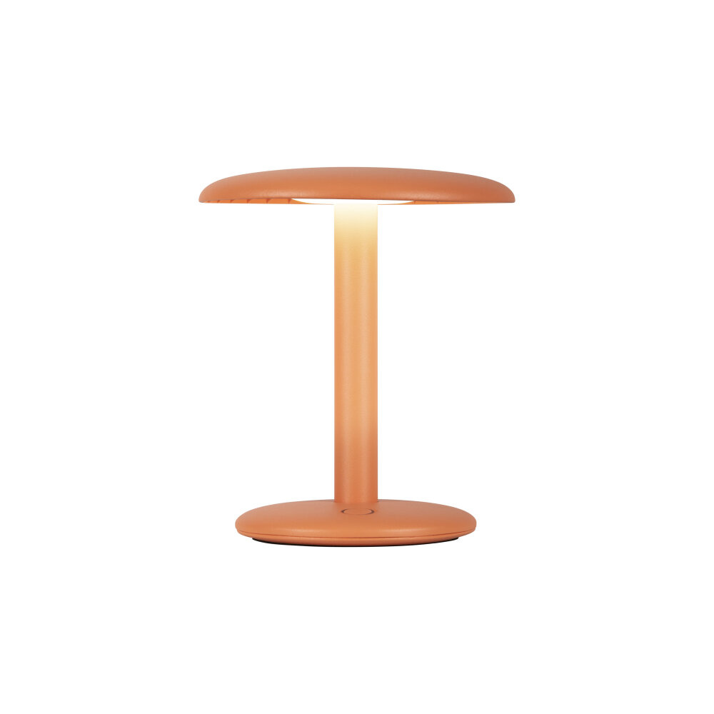 AGAR - Oplaadbare Tafellamp - Accu/Batterij - Ø 21 cm - LED Dimb. - Oranje | Essential