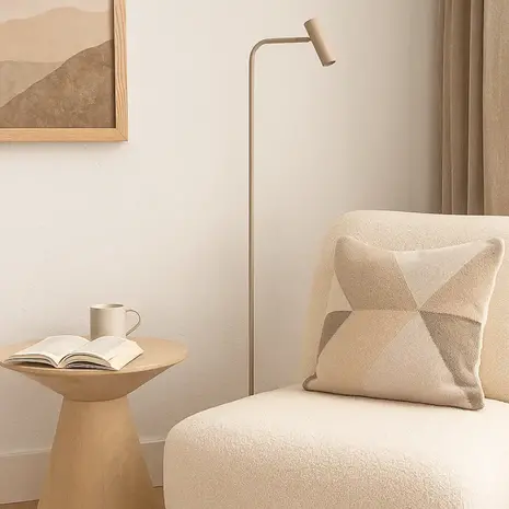 Freelight Vloerlamp Undici 1 lichts H 135 cm beige Freelight Vloerlamp Undici 1 lichts H 135 cm beige