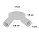 Highlight Spot Mila 2 lichts Ø 17 cm cacao Highlight Spot Mila 2 lichts Ø 17 cm cacao