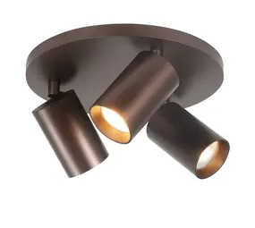 Highlight Spot Mila 3 lichts Ø 25 cm cacao