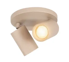 Highlight Spot Mila 2 lichts Ø 17 cm beige