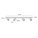 Highlight Spot Mila 4 lichts L 90 cm beige Highlight Spot Mila 4 lichts L 90 cm beige