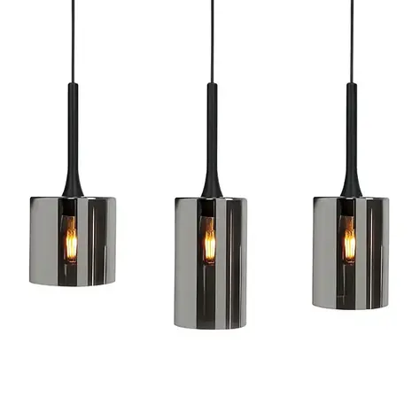 Highlight Hanglamp Diverso 6 lichts L 110 cm zwart