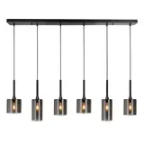 Highlight Hanglamp Diverso 6 lichts L 110 cm zwart Highlight Hanglamp Diverso 6 lichts L 110 cm zwart