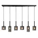 Highlight Hanglamp Diverso 6 lichts L 110 cm zwart Highlight Hanglamp Diverso 6 lichts L 110 cm zwart