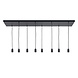 Highlight Plafondplaat 8 lichts -2e kans- L 130 x B 35 cm met snoer en fittingen Highlight Plafondplaat 8 lichts -2e kans- L 130 x B 35 cm met snoer en fittingen