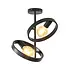 Plafondlamp Hover 2 lichts H 53 cm mat zwart
