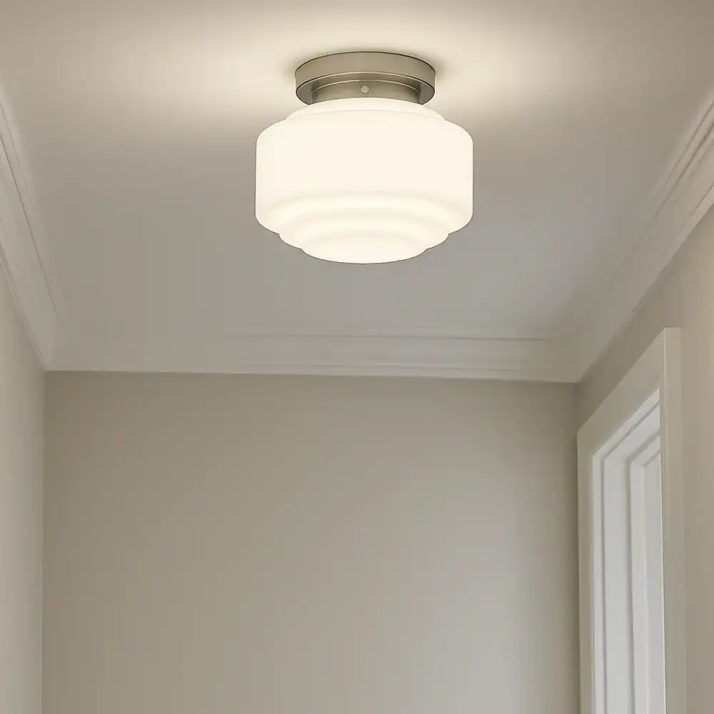 Highlight Plafondlamp Deco Cambridge Ø 30 cm wit Highlight Plafondlamp Deco Cambridge Ø 30 cm wit