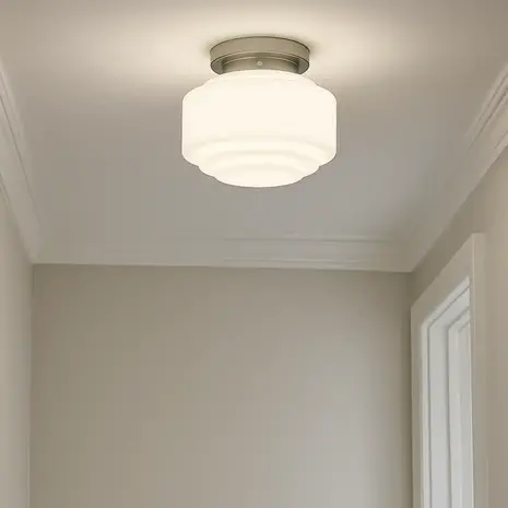 Highlight Plafondlamp Deco Cambridge Ø 30 cm wit Highlight Plafondlamp Deco Cambridge Ø 30 cm wit