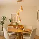 Highlight Hanglamp Marrone 3 lichts Ø 30 cm beige Highlight Hanglamp Marrone 3 lichts Ø 30 cm beige