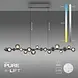 Neuhaus PURE Hanglamp E-Popup XL e-Lift L 180 cm donker grijs Neuhaus PURE Hanglamp E-Popup XL e-Lift L 180 cm donker grijs