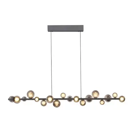 Neuhaus PURE Hanglamp E-Popup XL e-Lift L 180 cm donker grijs Neuhaus PURE Hanglamp E-Popup XL e-Lift L 180 cm donker grijs