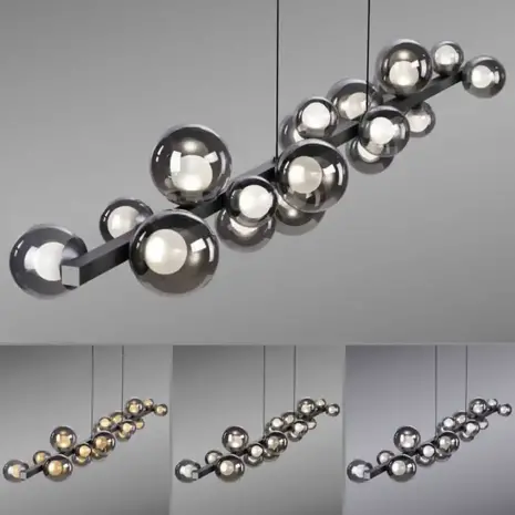 Neuhaus PURE Hanglamp E-Popup XL e-Lift L 180 cm donker grijs Neuhaus PURE Hanglamp E-Popup XL e-Lift L 180 cm donker grijs