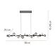 Neuhaus PURE Hanglamp E-Popup XL e-Lift L 180 cm donker grijs Neuhaus PURE Hanglamp E-Popup XL e-Lift L 180 cm donker grijs