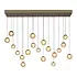 Hanglamp Popup 19 lichts L 150 cm comfortlift champagne Hanglamp Popup 19 lichts L 150 cm comfortlift champagne